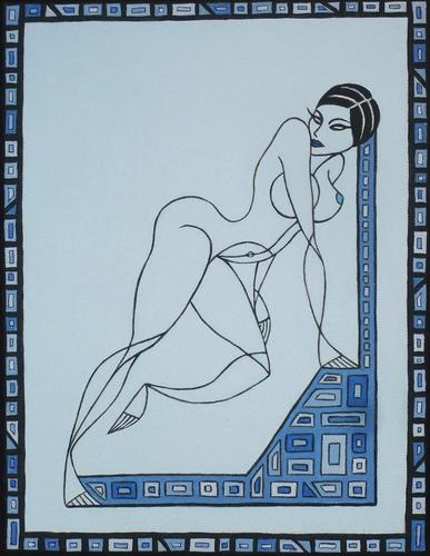 Donna in azzurro (Blue woman)